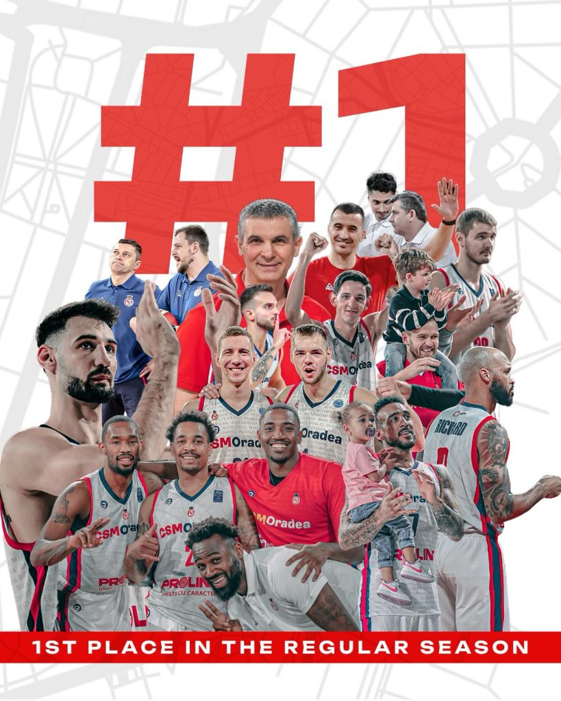 CSM CSU Oradea castiga sezonul regulat si avantajul terenului propriu