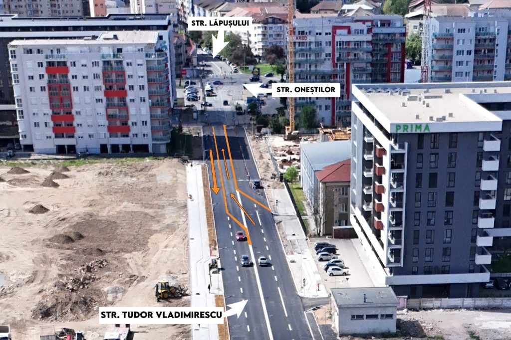 Restrictii temporare de circulatie pe Tudor Vladimirescu astazi