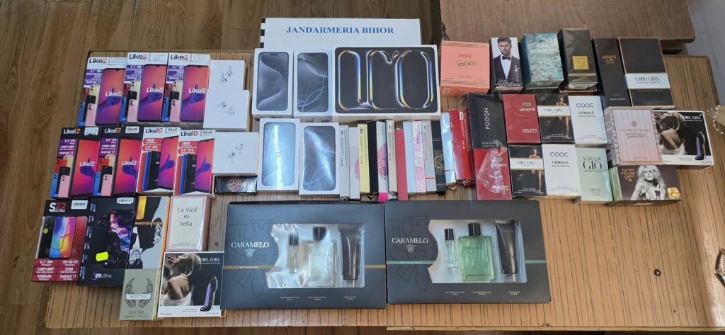 Jandarmii bihoreni au prins doi vanzatori de produse contrafacute