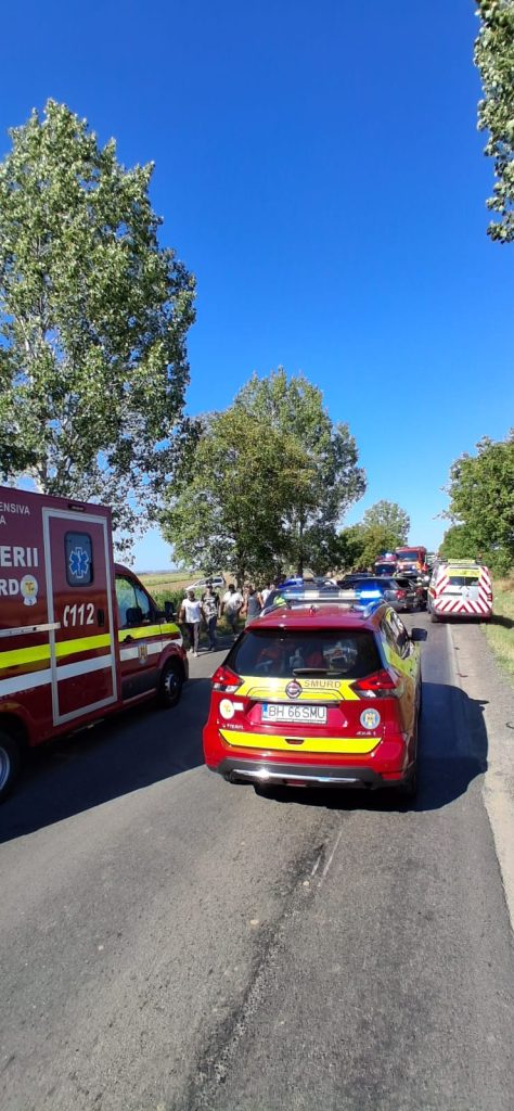 Pompier in tura libera a intervenit la accident in Cauaceu