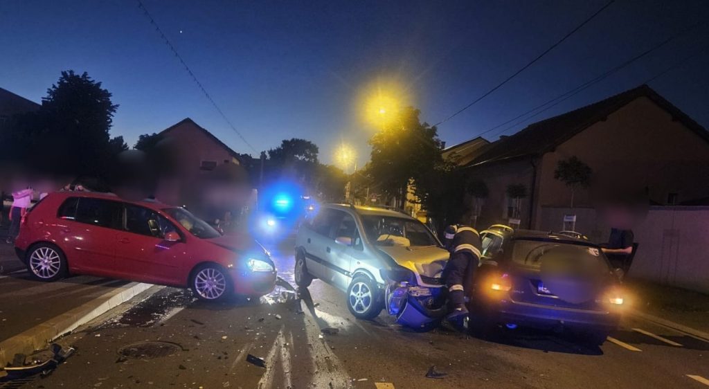 Accident pe strada Muntele Gaina din Oradea