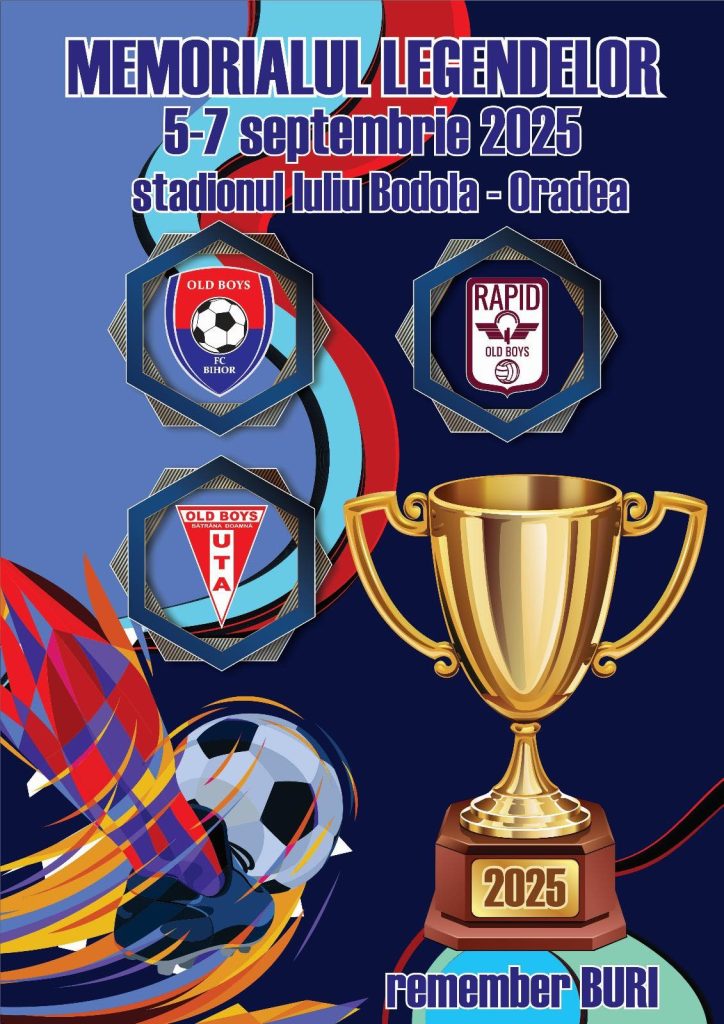 Memorialul Legendelor la Oradea Meciuri caritabile old boys