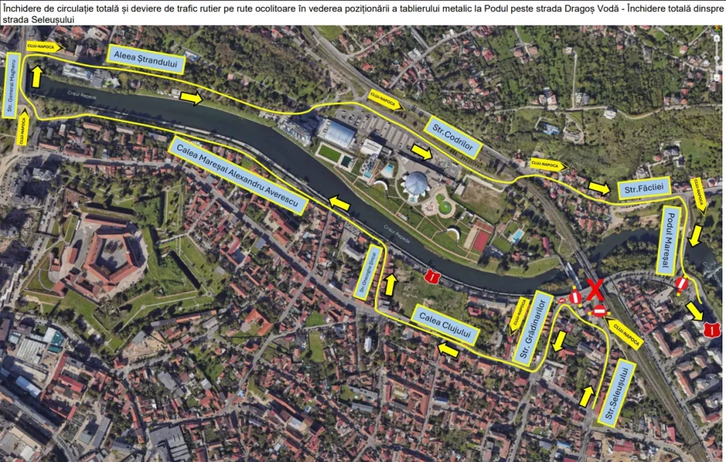 Restrictii de circulatie pe strada Dragos Voda